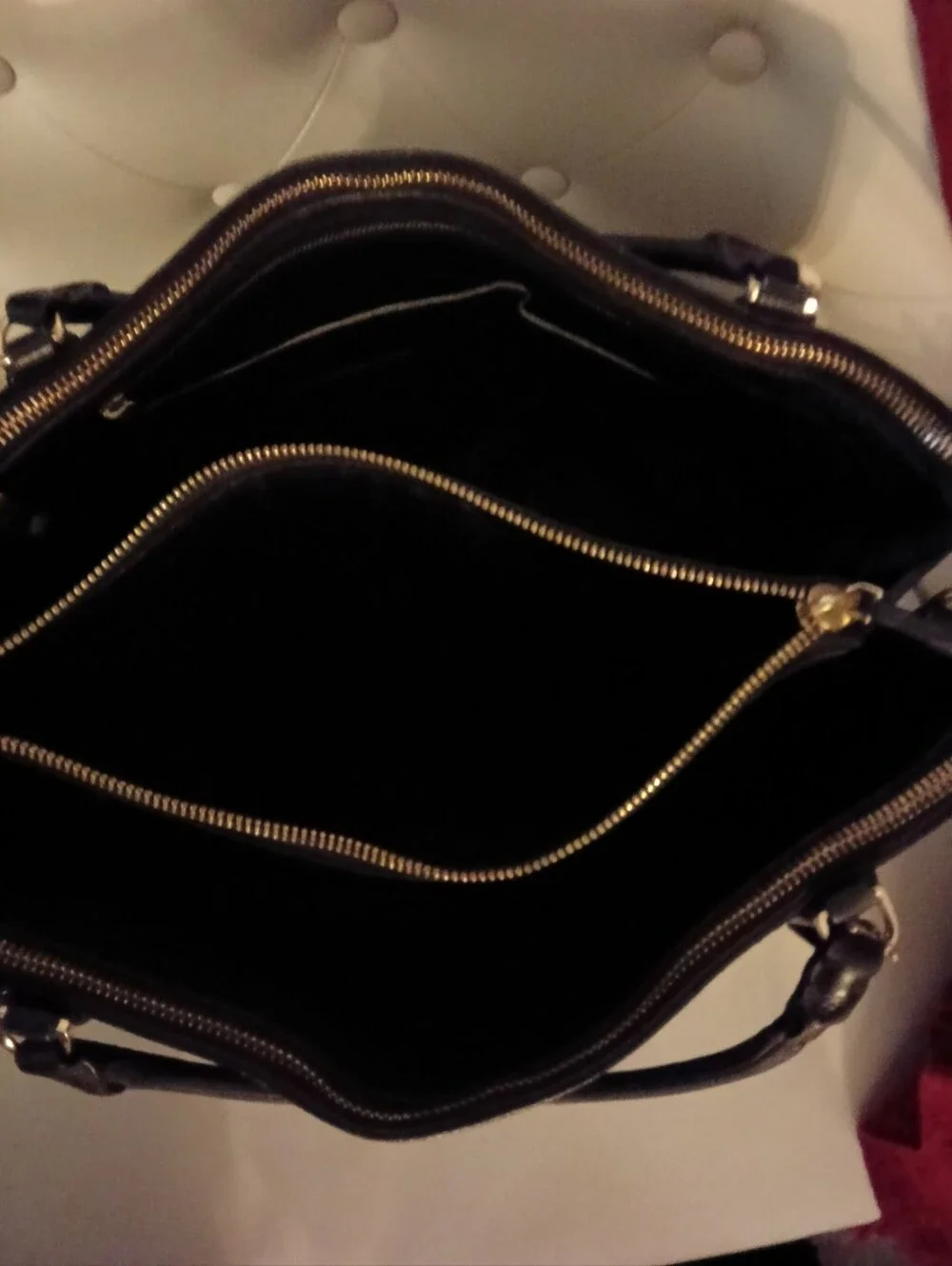 Coach Borough Black LARGE Leather Tote/Satchel CREED- M1369-28129 Hangtag Incl.